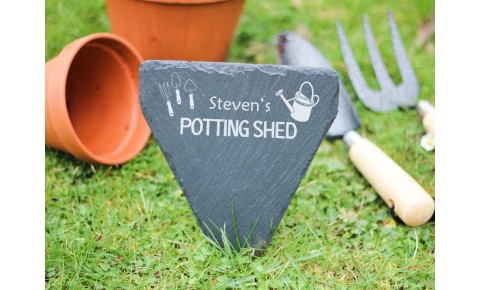 Personalised Potting Shed Garden Marker